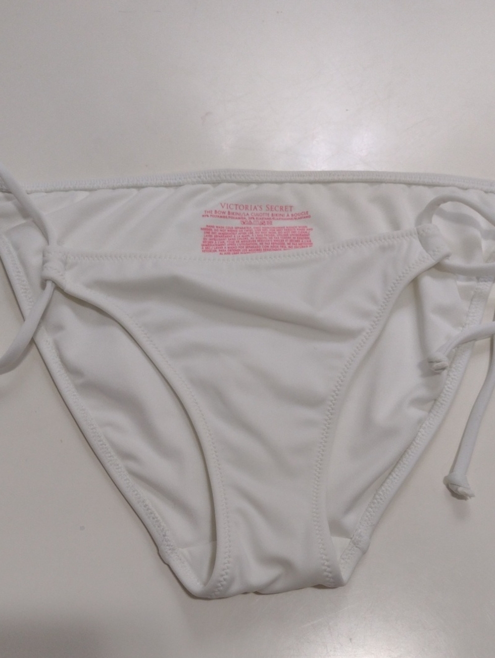 NWOT Victoria's Secret White Bow Bikini Bottom Size XS